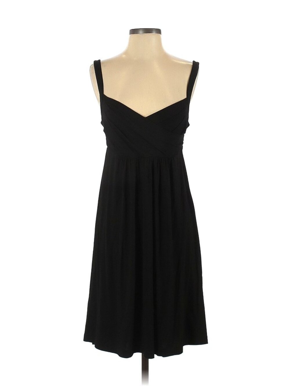 BCBGMaxzaria Black Spagetti Strap Heart Chest Baby Doll Casual Dress Size Small